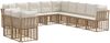 vidaXL Outdoor-Sofagarnitur Natur Polyester 3437508 Bild 2