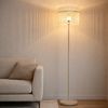 LED Stehleuchte, sandfarben, Glasstäbe satiniert, H 152 cm Bild 2