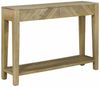 Konsolentisch, Beistelltisch, Konsole mit Schubladen Natürliches Grau 110 x 30 x 80 cm Bild 2