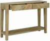 Konsolentisch, Beistelltisch, Konsole mit Schubladen Natürliches Grau 110 x 30 x 80 cm Bild 4
