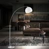 Bogenstehlampe, Metall, Acryl, weiß, E27, H 180 cm Bild 5