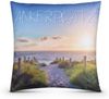 Outdoor Kissen mit Paspel ( 45 x 45 cm ) Dekokissen Garten - Reißverschluss - Schmutz- und Wasserabweisend - abnehmbarer Kissenbezug Ankerplatz 6er-Pack Bild 2