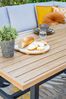Garden Impressions Elati Lounge Dining Cornerset 5-tlg. – Gartenlounge mit Aluminium & Teak-Look Bild 3