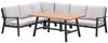 Garden Impressions Elati Lounge Dining Cornerset 5-tlg. – Gartenlounge mit Aluminium & Teak-Look Bild 2