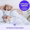 Wolkenfeld Bettwäsche Allergiker Bettwäsche unifarben, unfassbar weich, Mikrofaser, 3 teilig, 135x200 cm, 155x220 & Übergrößen I inkl. Kissenbezüge 80x80 I Uni Bild 4