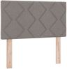 vidaXL Boxspringbett mit Kissen mit Kopfteil Taupe 200 x 80 cm Stoff 3341325 Bild 5