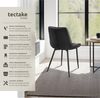 tectake Esszimmerstuhl Set Stuhl (4er Set, 4 St), gepolstert, in Samtoptik Bild 2