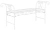 Gartenbank Cossila 70x147x46 cm Weiß en. casa Bild 4