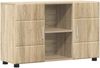 vidaXL Sideboard mit Regal FLORIN Sonoma-Eiche 88,5 x 30,5 x 55,5 cm 880293 Bild 2