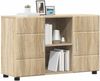 vidaXL Sideboard mit Regal FLORIN Sonoma-Eiche 88,5 x 30,5 x 55,5 cm 880293 Bild 3