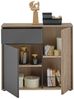Kommode Nancy / Novara, Holzwerkstoff, Grau, Holzfarben, 94 x 85 x 38 cm Bild 3