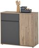 Kommode Nancy / Novara, Holzwerkstoff, Grau, Holzfarben, 94 x 85 x 38 cm Bild 2