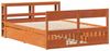 vidaXL Massivholzbett ohne Matratze Wachsbraun 160x200 Kiefernholz 3306377 Bild 3