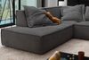 KAWOLA Sofa SAMU Ecksofa Stoff anthrazit Recamiere links 72 x 224 x 226 cm Bild 4