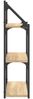 vidaXL Wandregal 3 Fächer Sonoma-Eiche 60x21x78,5 cm Holzwerkstoff 835450 Bild 5