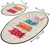 L'Essentiel Maison Badematte 100% POLYESTER, 10 mm L2389, Höhe 10 mm, rutschhemmend beschichtet, Antibakterielle Eigenschaften, Polyester, oval, Badematte+WC-Vorleger, Badteppich-Set (2 Teile) aus 100% Polyester Bild 3