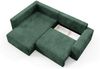 Ecksofa mit Schlaffunktion NATALIA XL in Stoff Tilia Grün Ottomane Links Bild 4