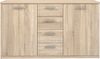 FORTE Gloria Sideboard, Holzwerkstoff, Beige, 147 x 84,3 x 41 cm Bild 2