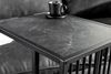 Moderner Beistelltisch STRIVE 65cm Marmor-Look Industrielles Design schwarz Metall Bild 4