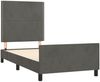 Einzelbettgestell Design für Erwachsene ohne Matratze Dunkelgrau 90x200 cm Samt d4707e Bild 4