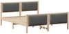 vidaXL Bettgestell Braun und Dunkelgrau 160 x 200 cm Massivholz Kiefer 3394309 Bild 3