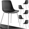 tectake Esszimmerstuhl Kunststoffstühle Mave, ergonomisch, Belastbarkeit 120 kg (Set, 6 St), Ergonomische Formgebung für hohen Sitzkomfort Bild 4