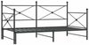 vidaXL Tagesbett Ausziehbar ohne Matratze Schwarz 107x203 cm Stahl 4104678 Bild 2