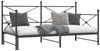 vidaXL Tagesbett Ausziehbar ohne Matratze Schwarz 107x203 cm Stahl 4104678 Bild 5