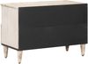 vidaXL TV-Schränk mit Speicher Weiß 70 x 33,5 x 46 cm Massivholz Mango 4018369 Bild 5