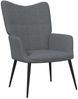 vidaXL Relaxsessel mit Hocker Dunkelgrau Stoff [327953] Bild 3