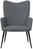 vidaXL Relaxsessel mit Hocker Dunkelgrau Stoff [327953] Bild 4