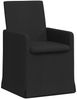 vidaXL Esszimmerstühle 2 pcs Schwarz 57 x 67 x 95 cm Stoff 42017905 Bild 2