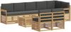 vidaXL Outdoor-Sofagarnitur 8 pcs Weiß und Anthrazit 59 x 59 x 37 cm 3392062 Bild 2