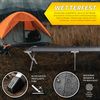 TRESKO XXL Campingbett Feldbett 190 x 64 x 44 cm Metallrohr - Belastbarkeit bis 150kg Grau Bild 5