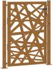 vidaXL Gartentor 100x125 cm Verwitterungsstahl Blattdesign 4100965 Bild 2