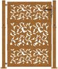 vidaXL Gartentor 100x125 cm Verwitterungsstahl Blattdesign 4100965 Bild 4