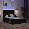 vidaXL LED-Speicherbett mit Matratze Schwarz 140 x 200 cm Samt 3372731 Bild 5