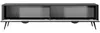 Vente-unique - ELONARIA TV unit Holz, Platte Schwarz - B 38 cm x H 51,2 cm x L 200 cm Bild 5
