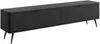 Vente-unique - ELONARIA TV unit Holz, Platte Schwarz - B 38 cm x H 51,2 cm x L 200 cm Bild 4