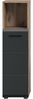 welltime Midischrank FLORENZ, Höhe 110 cm, 1 Tür, 2 Fachböden, 1 offenes Fach (1-St, TOPSELLER) Türanschlag wechselbar, hochwertige MDF Front, Badschrank, Bad Bild 3