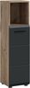 welltime Midischrank FLORENZ, Höhe 110 cm, 1 Tür, 2 Fachböden, 1 offenes Fach (1-St, TOPSELLER) Türanschlag wechselbar, hochwertige MDF Front, Badschrank, Bad Bild 2