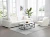 Vente-unique - MELRONE Couchtisch Keramik SchwarzWeiß - B 60 cm x H 40,5 cm x L 120 cm Bild 1