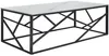 Vente-unique - MELRONE Couchtisch Keramik SchwarzWeiß - B 60 cm x H 40,5 cm x L 120 cm Bild 3