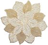Zeller Present Platzset Flower, (1-St), Kunststoff, gold, 49 x 47 cm (1 Stück) Bild 1