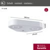 Paulmann 94868 LED Außenwandleuchte Silma 2-flammig Bewegungsmelder weiss 3000K IP44 Bild 5