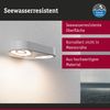 Paulmann 94868 LED Außenwandleuchte Silma 2-flammig Bewegungsmelder weiss 3000K IP44 Bild 4