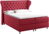 99rooms Turin Boxspringbett Velours 120x200 cm Bordeaux Bild 3