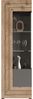 Xonox 'Freno' Vitrine, Holzwerkstoff grau / nox eiche, 60 x 37 x 194 cm Bild 2