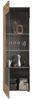 Xonox 'Freno' Vitrine, Holzwerkstoff grau / nox eiche, 60 x 37 x 194 cm Bild 3