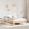 vidaXL Massivholzbett mit Schubladen 140x190 cm Kiefer 3301917 Bild 3